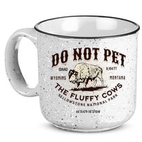 Yellowstone National Park Do Not Pet The Fluffy Cows Bison 15oz Campfire Ceramic Mug