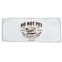 Yellowstone National Park Do Not Pet The Fluffy Cows Bison Large Microfiber Waffle Golf Towel