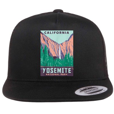 Yosemite National Park US Vintage USA California Parks Gift Flatbill Hat