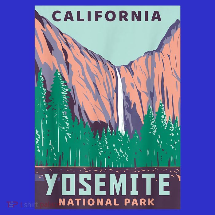 Yosemite National Park US Vintage USA California Parks Gift Tall T-Shirt