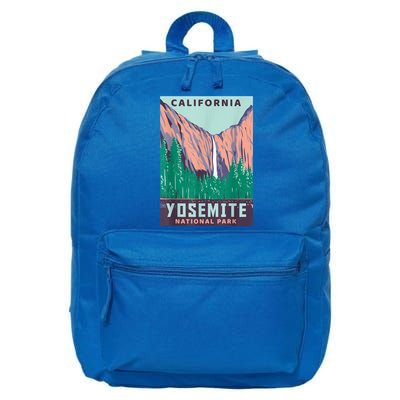 Yosemite National Park US Vintage USA California Parks Gift 16 in Basic Backpack