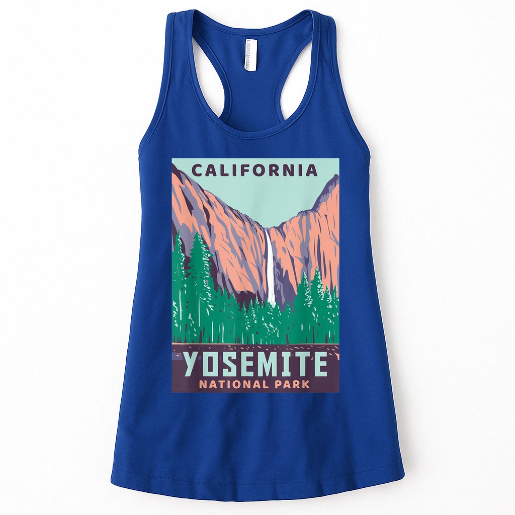 Yosemite National Park US Vintage USA California Parks Gift Womens Tank Top