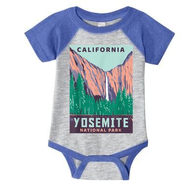 Yosemite National Park US Vintage USA California Parks Gift Infant Baby Jersey Bodysuit