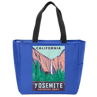 Yosemite National Park US Vintage USA California Parks Gift Zip Tote Bag