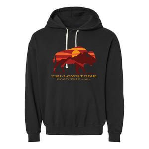 Yellowstone National Park Family Road Trip 2024 Matching Garment-Dyed Fleece Hoodie