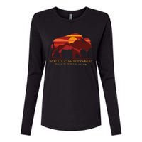 Yellowstone National Park Family Road Trip 2024 Matching Womens Cotton Relaxed Long Sleeve T-Shirt