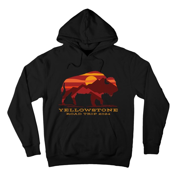 Yellowstone National Park Family Road Trip 2024 Matching Hoodie