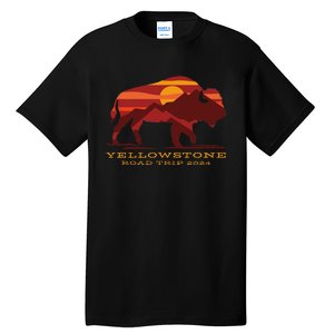 Yellowstone National Park Family Road Trip 2024 Matching Tall T-Shirt