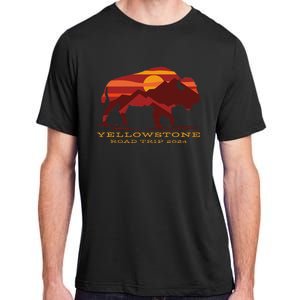 Yellowstone National Park Family Road Trip 2024 Matching Adult ChromaSoft Performance T-Shirt