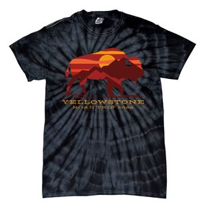 Yellowstone National Park Family Road Trip 2024 Matching Tie-Dye T-Shirt