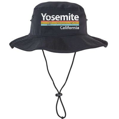 Yosemite National Park California Retro Stripes Classic Legacy Cool Fit Booney Bucket Hat