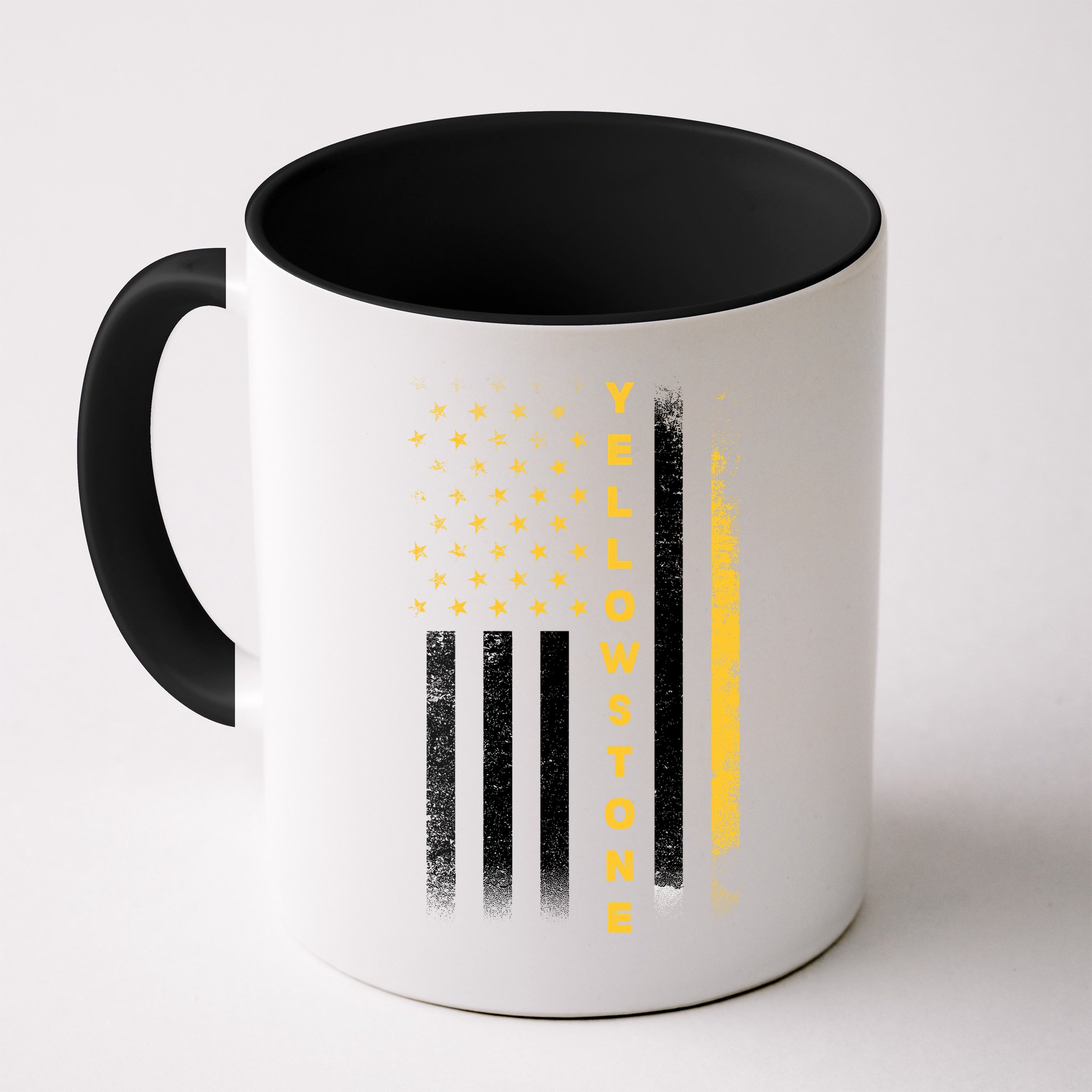 Yellowstone National Park Vintage American Flag Mug