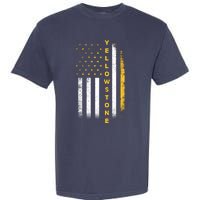 Yellowstone National Park Vintage American Flag Garment-Dyed Heavyweight T-Shirt