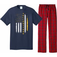 Yellowstone National Park Vintage American Flag Pajama Set