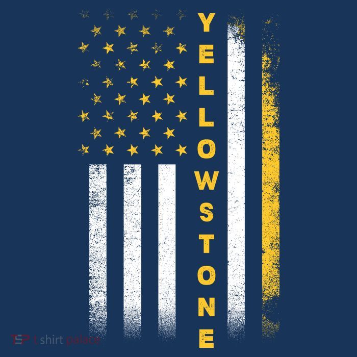Yellowstone National Park Vintage American Flag Tank Top