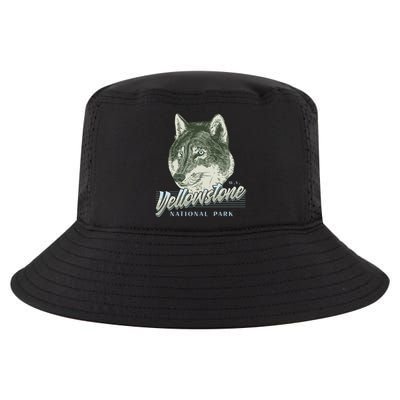 Yellowstone National Park Wolf Logo Cool Comfort Performance Bucket Hat