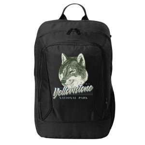 Yellowstone National Park Wolf Logo City Backpack