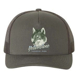 Yellowstone National Park Wolf Logo Yupoong Adult 5-Panel Trucker Hat