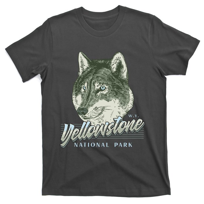 Yellowstone National Park Wolf Logo T-Shirt