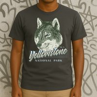 Yellowstone National Park Wolf Logo T-Shirt