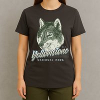 Yellowstone National Park Wolf Logo T-Shirt
