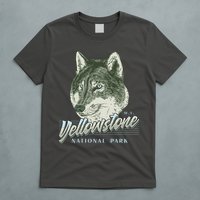 Yellowstone National Park Wolf Logo T-Shirt