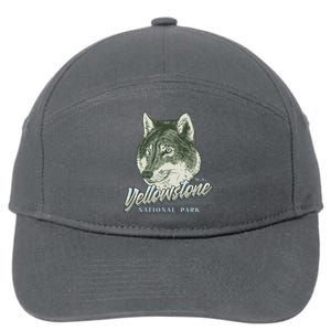 Yellowstone National Park Wolf Logo 7-Panel Snapback Hat