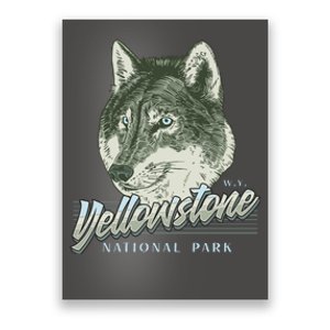 Yellowstone National Park Wolf Logo Poster