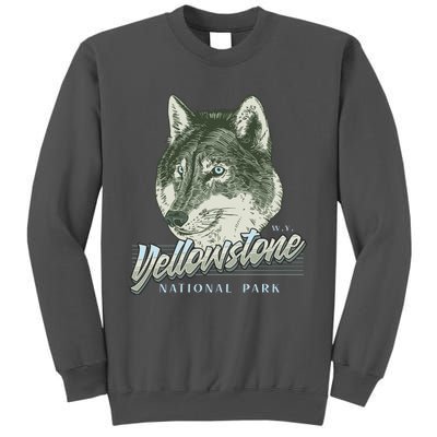 Yellowstone National Park Wolf Logo Tall Sweatshirt