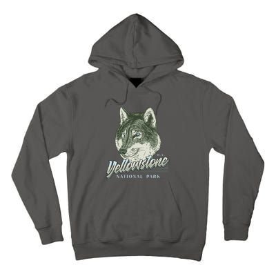 Yellowstone National Park Wolf Logo Tall Hoodie