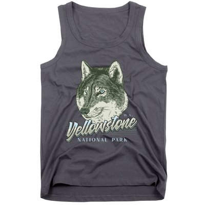 Yellowstone National Park Wolf Logo Tank Top