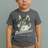 Yellowstone National Park Wolf Logo Toddler T-Shirt
