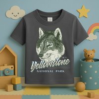 Yellowstone National Park Wolf Logo Toddler T-Shirt