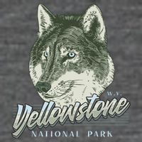 Yellowstone National Park Wolf Logo Toddler T-Shirt