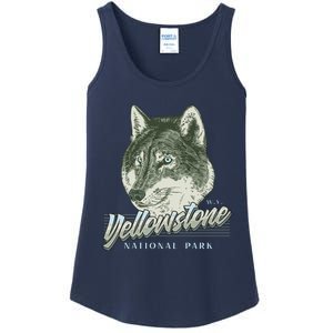 Yellowstone National Park Wolf Logo Ladies Essential Tank