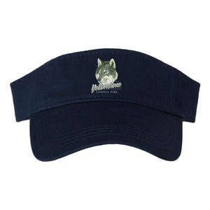 Yellowstone National Park Wolf Logo Valucap Bio-Washed Visor