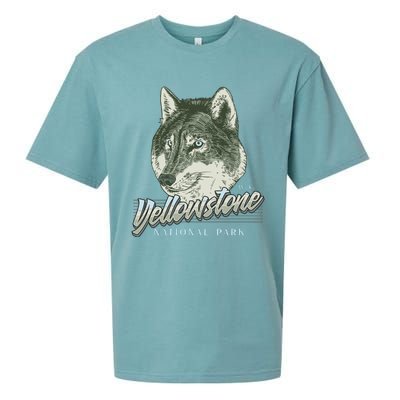 Yellowstone National Park Wolf Logo Sueded Cloud Jersey T-Shirt