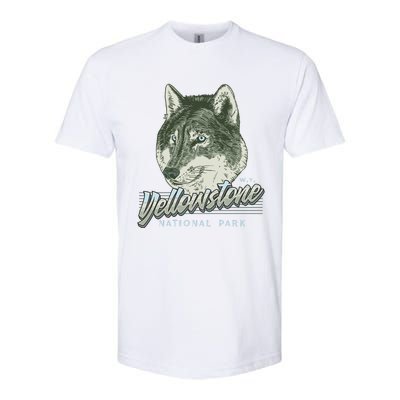 Yellowstone National Park Wolf Logo Softstyle CVC T-Shirt