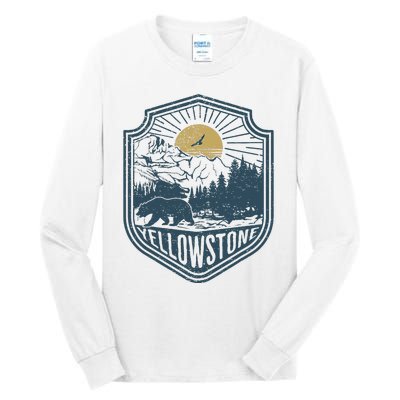 Yellowstone National Park Bear Nature Hiking Outdoors Tall Long Sleeve T-Shirt