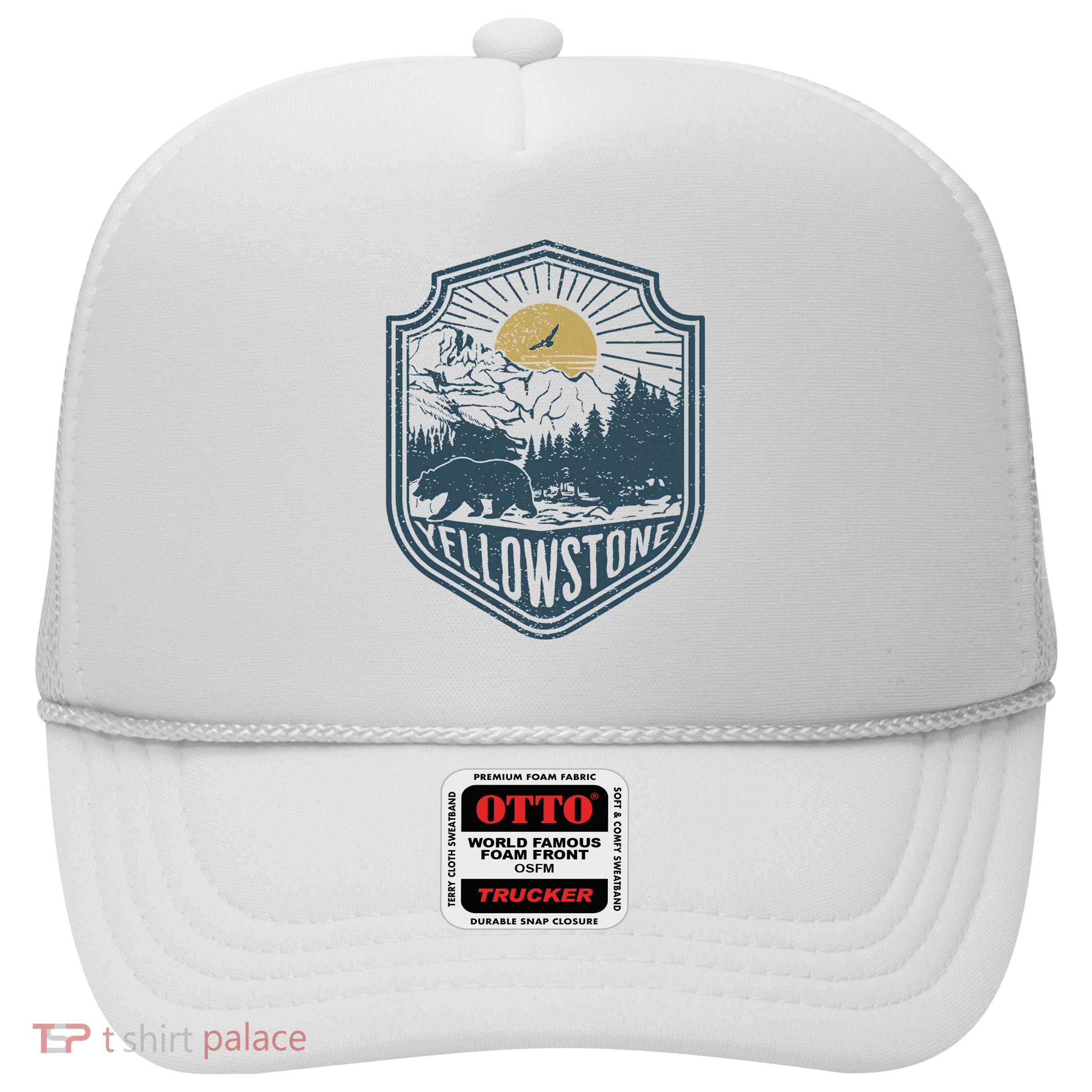 Yellowstone National Park Bear Nature Hiking Outdoors Trucker Hat