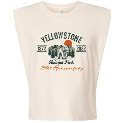 Yellowstone National Park 150th Anniversary Memorabilia Long Sleeve Garment-Dyed Women's Muscle Tee