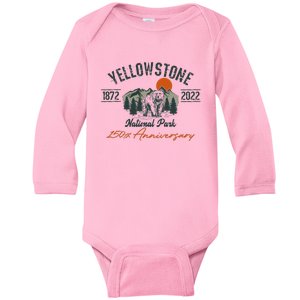 Yellowstone National Park 150th Anniversary Memorabilia Long Sleeve Baby Long Sleeve Bodysuit