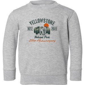 Yellowstone National Park 150th Anniversary Memorabilia Long Sleeve Toddler Sweatshirt