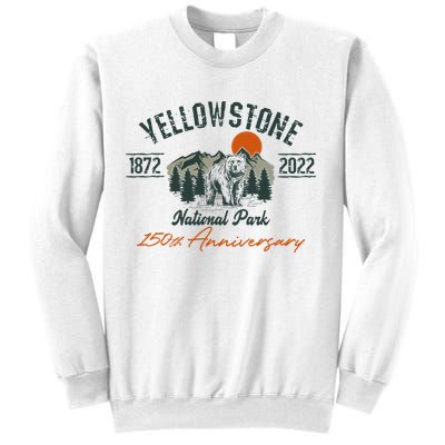Yellowstone National Park 150th Anniversary Memorabilia Long Sleeve Sweatshirt