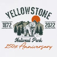 Yellowstone National Park 150th Anniversary Memorabilia Long Sleeve Button