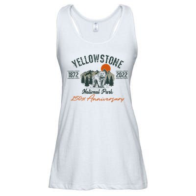 Yellowstone National Park 150th Anniversary Memorabilia Long Sleeve Ladies Essential Flowy Tank