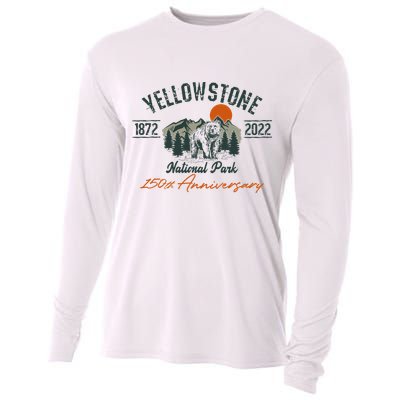 Yellowstone National Park 150th Anniversary Memorabilia Long Sleeve Cooling Performance Long Sleeve Crew