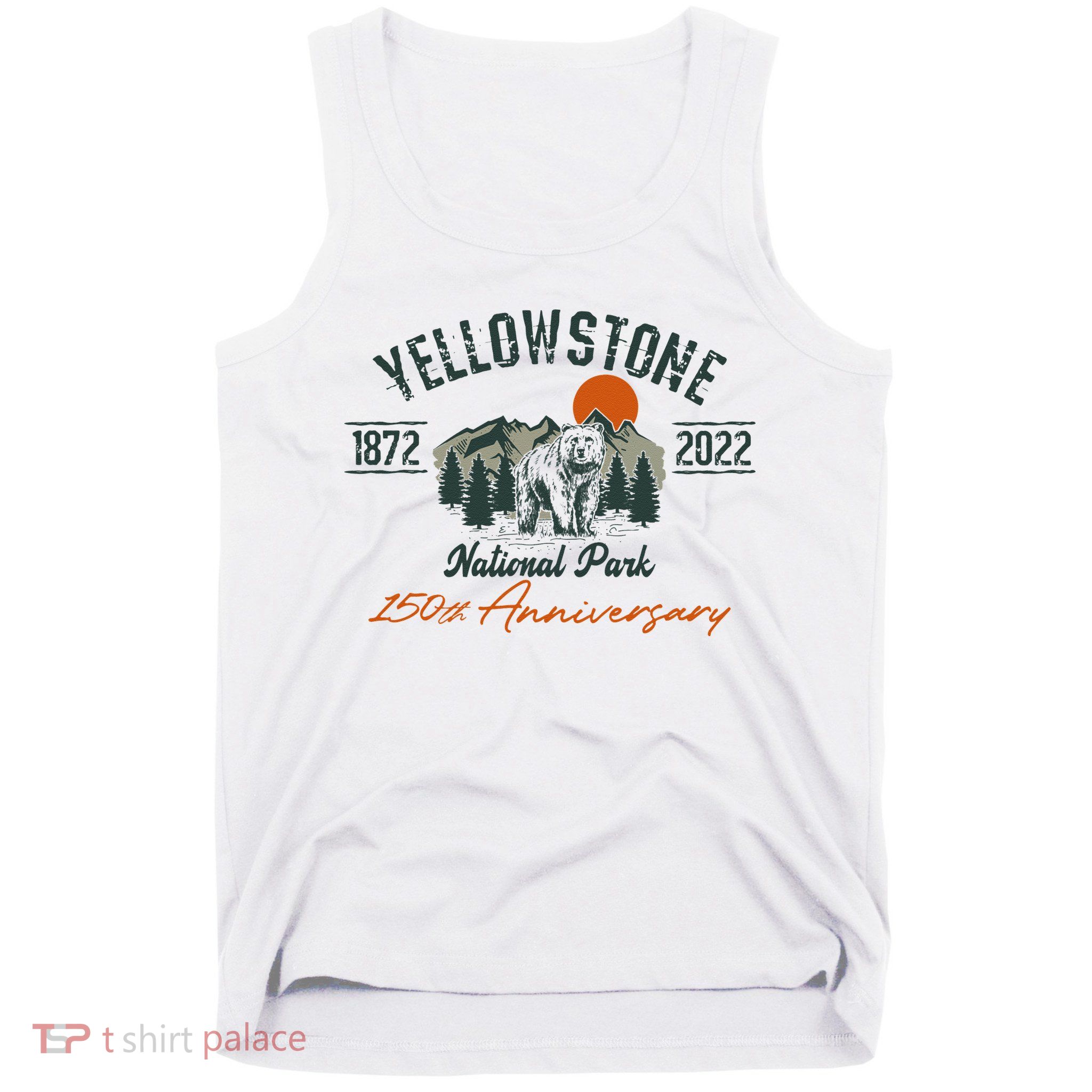 Yellowstone National Park 150th Anniversary Memorabilia Long Sleeve Tank Top