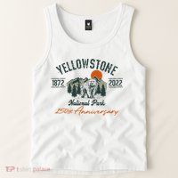 Yellowstone National Park 150th Anniversary Memorabilia Long Sleeve Tank Top