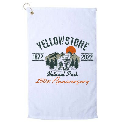 Yellowstone National Park 150th Anniversary Memorabilia Long Sleeve Golf Towel